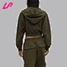 cropped zip up hoodie womens